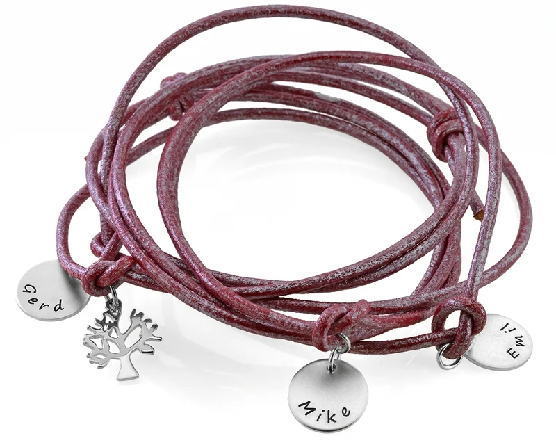 ARMBAND GRAVUR LEBENSBAUM NAMENSSCHMUCK