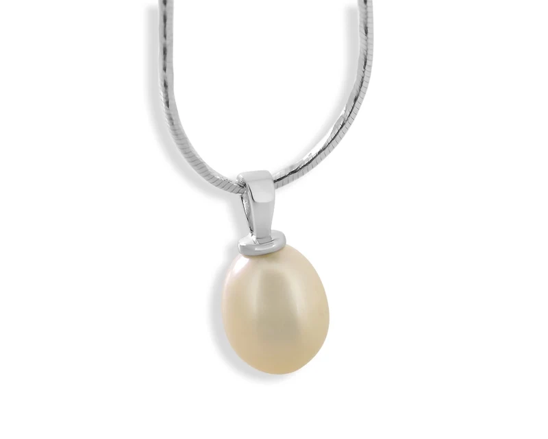 SILBERKETTE MIT PERLENANHÄNGER SÜSSWASSERPERLE
