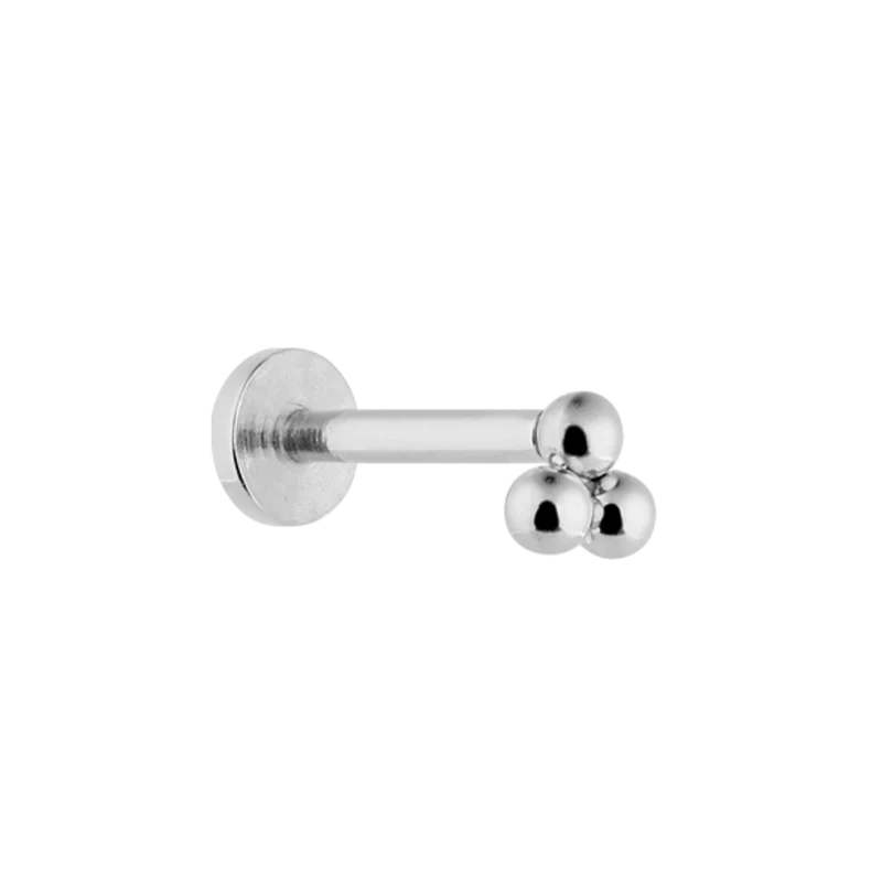 Ball Pyramid Labret Piercing