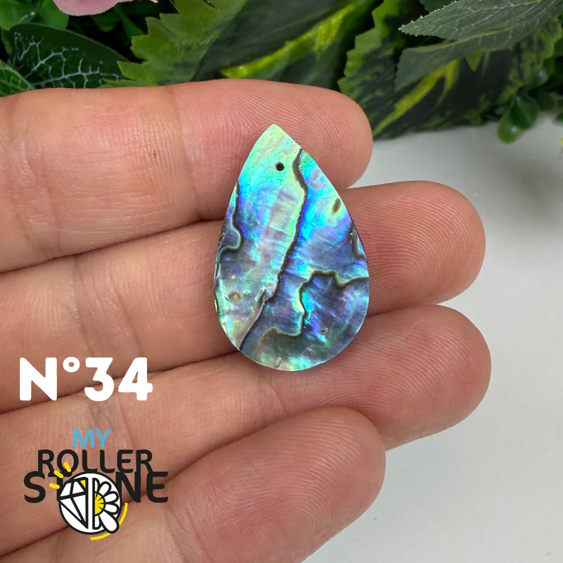 5A Freiform-Abalone-Anhänger