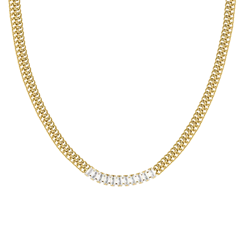 Nereya Baguette Fine Kette Gold