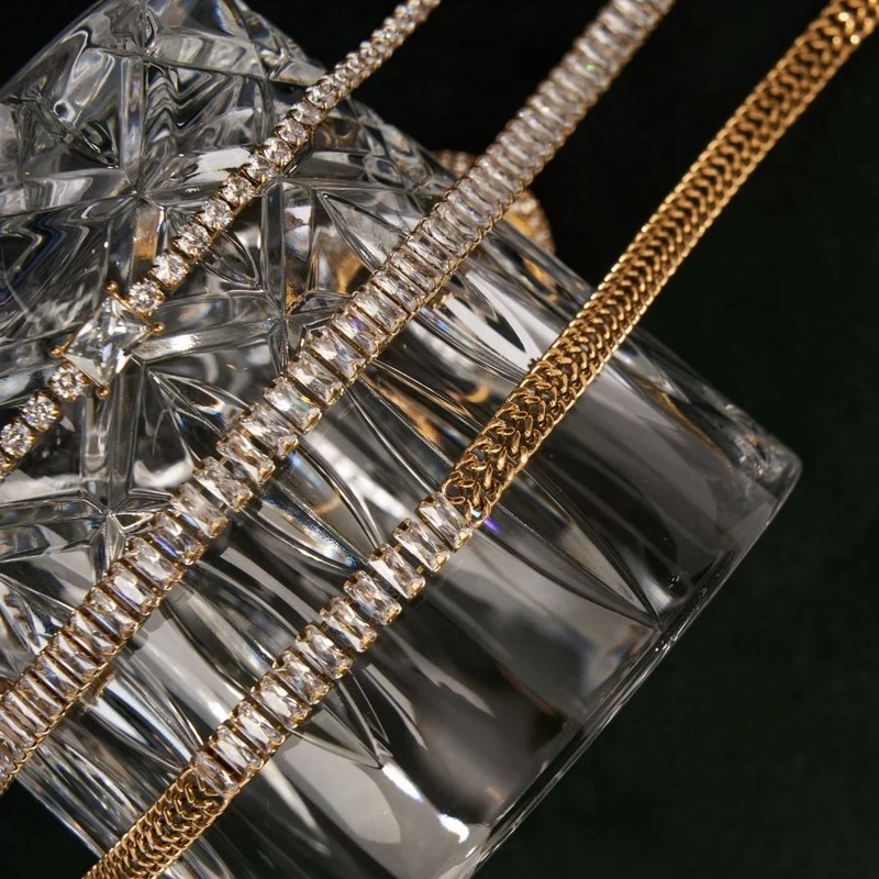 Nereya Baguette Fine Kette Gold