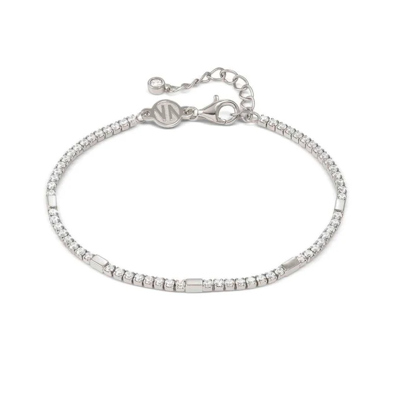 Petit Sparkle Silver Tennis Bracelet with CZ