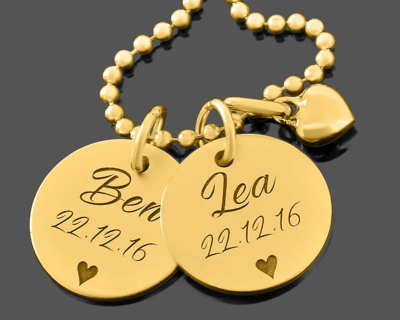GESCHENK MAMA NAMENSKETTE GOLD HALSKETTE DAMEN ZWILLINGE GEBURT