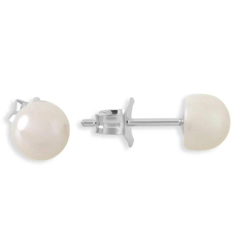 OHRSTECKER WEIß SÜßWASSERPERLEN OHRRINGE ZUR HOCHZEIT