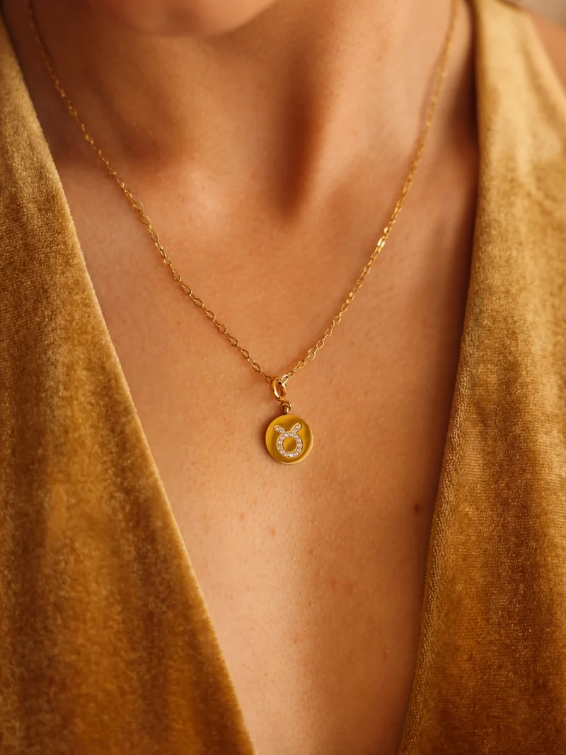 Twinkling Zodiac Ketten-Charm - Taurus