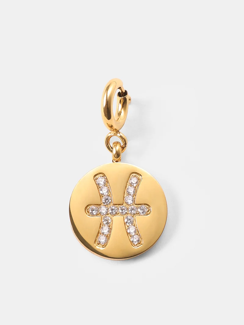 Twinkling Zodiac Ketten-Charm - Pisces