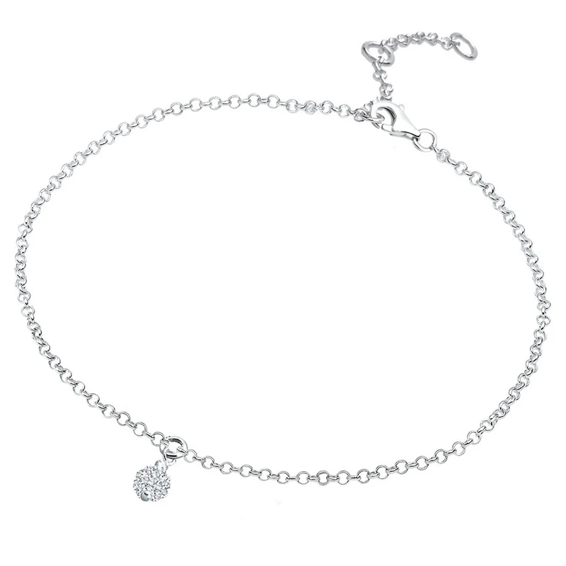 Armband Kugel | Mit Kristallen von Swarovski® (Weiß)