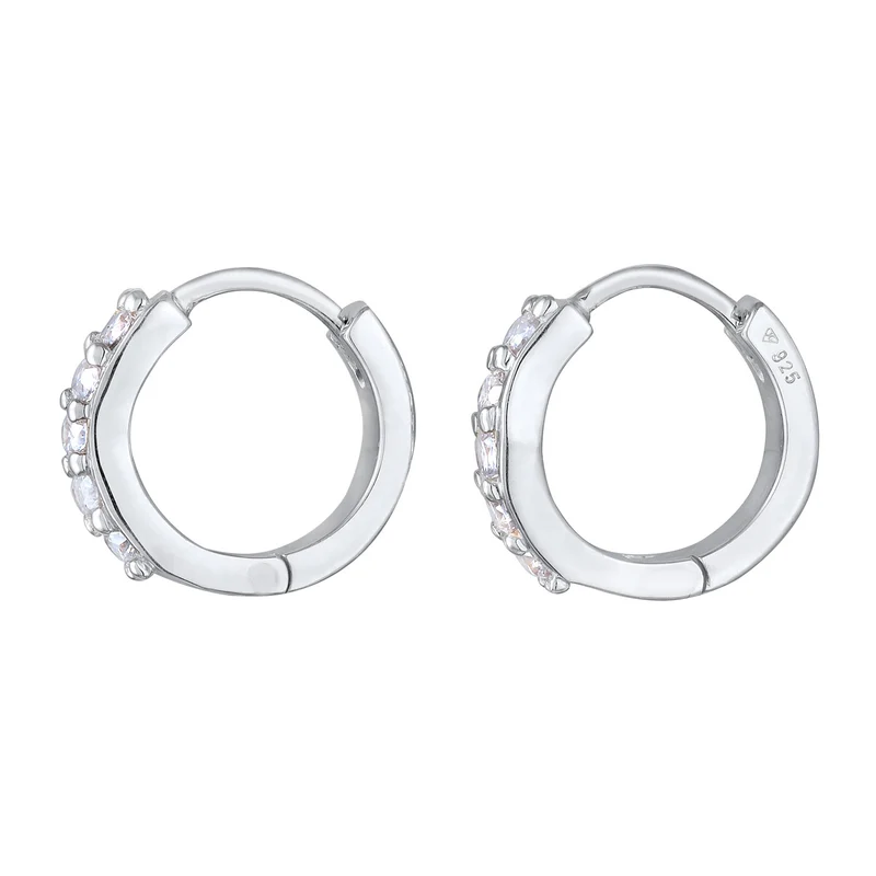 Creolen | Laborgezüchteter Diamant (Weiß, 0.07 ct.)