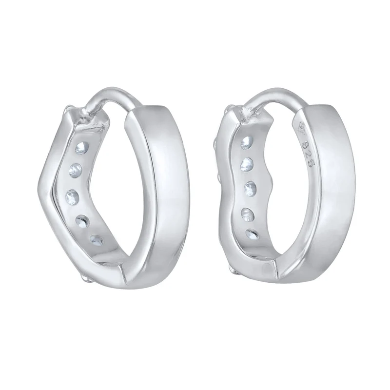 Creolen | Laborgezüchteter Diamant (Weiß, 0.07 ct.)