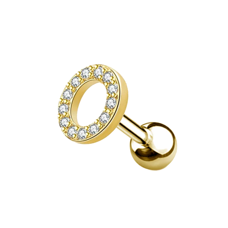 Letter Ohr Piercing Gold