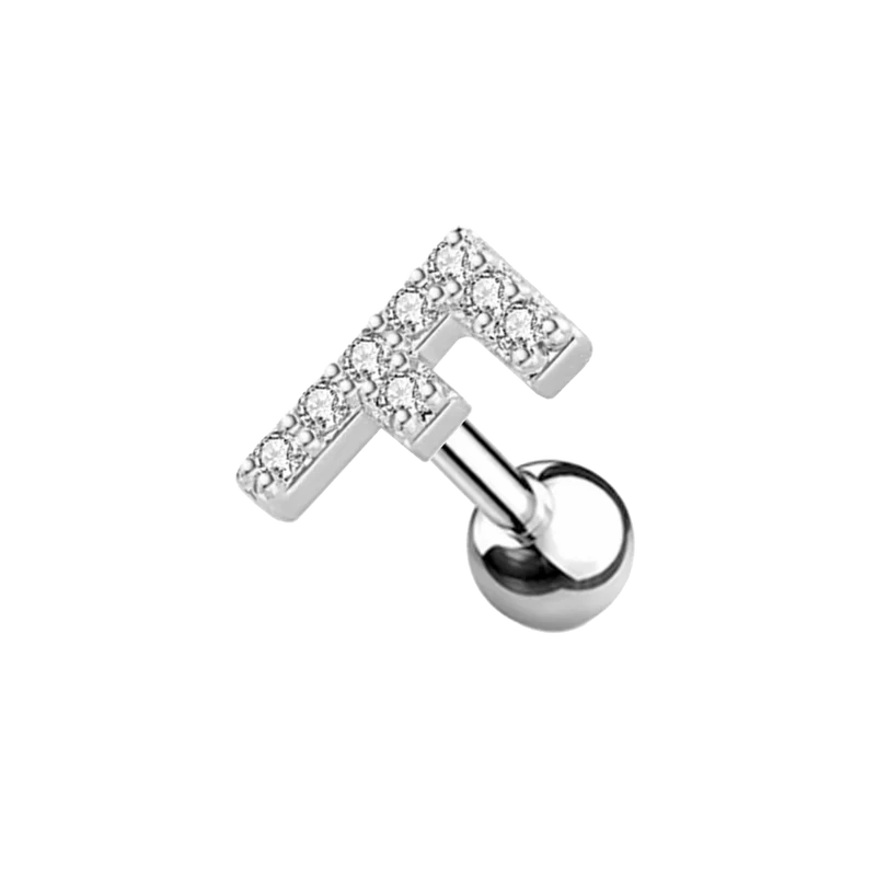 Letter Ohr Piercing Silber