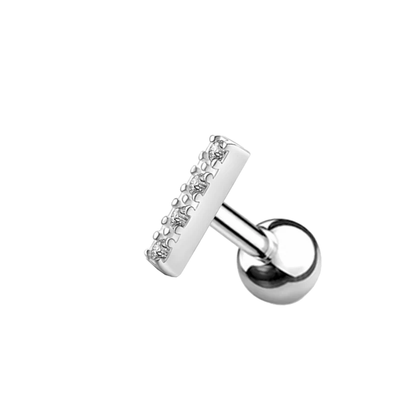 Letter Ohr Piercing Silber