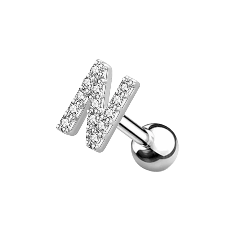 Letter Ohr Piercing Silber