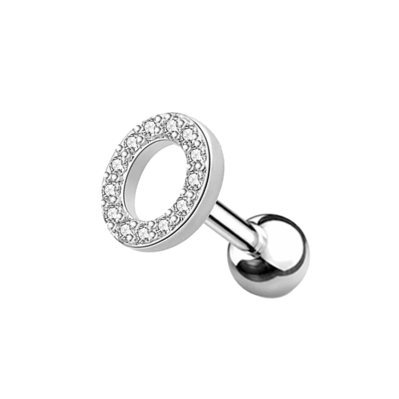 Letter Ohr Piercing Silber