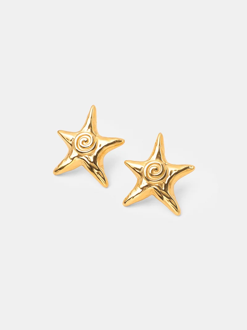 Swirl Star Ohrringe