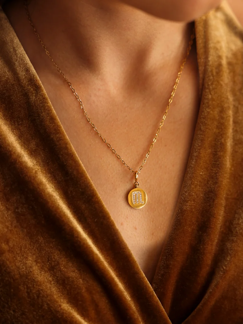 Twinkling Zodiac Ketten-Charm - Scorpio