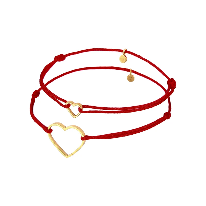 Mutter-Kind-Armbandset Herz | Nylon