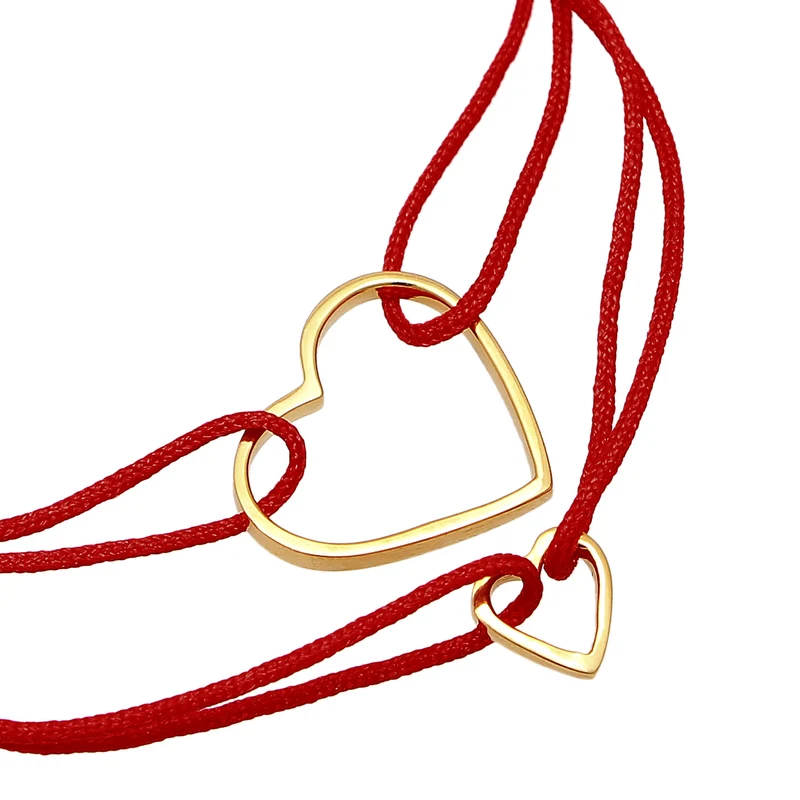 Mutter-Kind-Armbandset Herz | Nylon