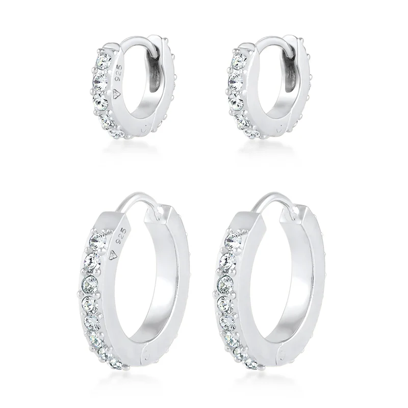 Creole | Mit Kristallen von Swarovski® (Weiß)