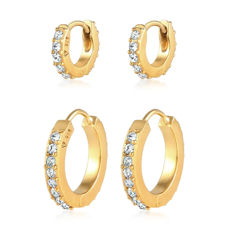 Creole | Mit Kristallen von Swarovski® (Weiß)