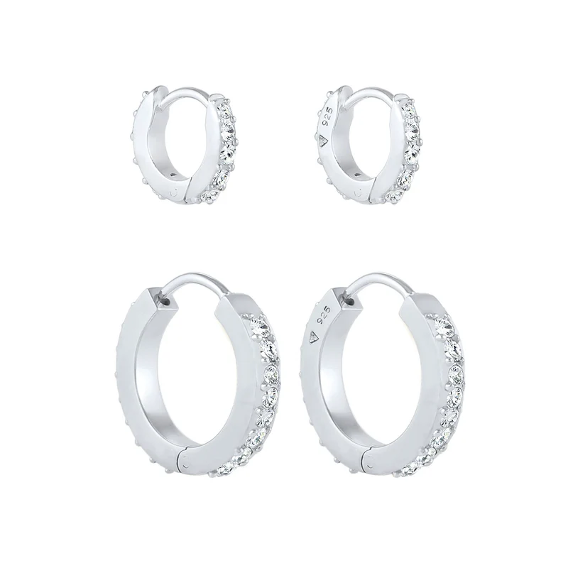 Creole | Mit Kristallen von Swarovski® (Weiß)