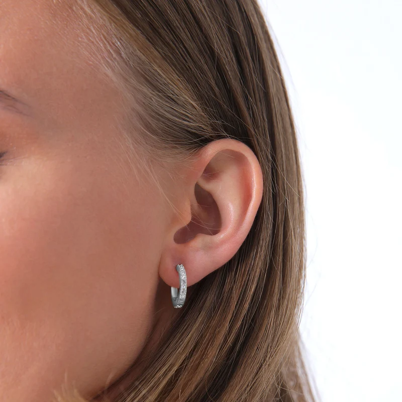 Creole | Mit Kristallen von Swarovski® (Weiß)
