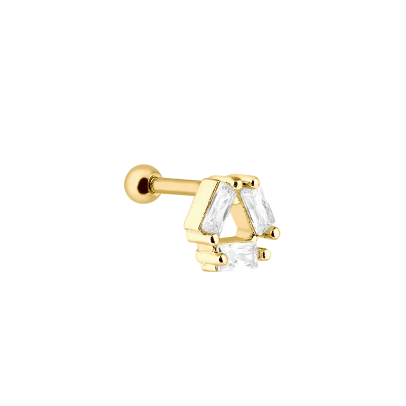 Triple Karma Ohr Piercing Gold