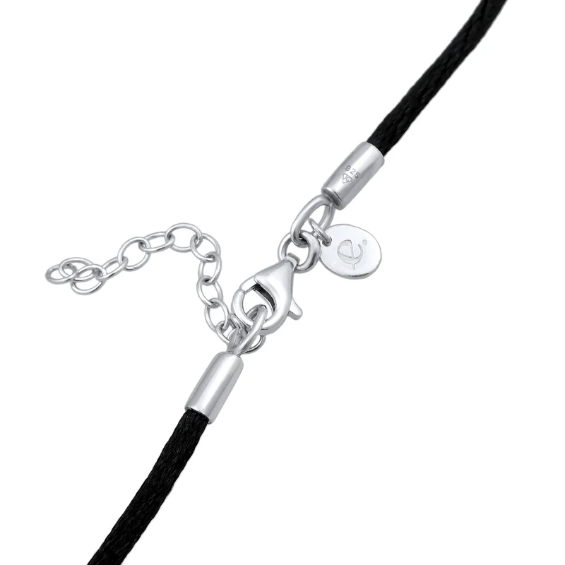 Halskette Tropfen | Satin, Türkis Edelstein