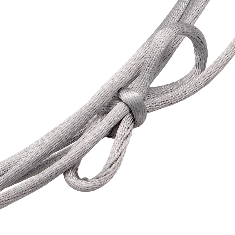 Choker Tropfen Anhänger | Satin (Grau)
