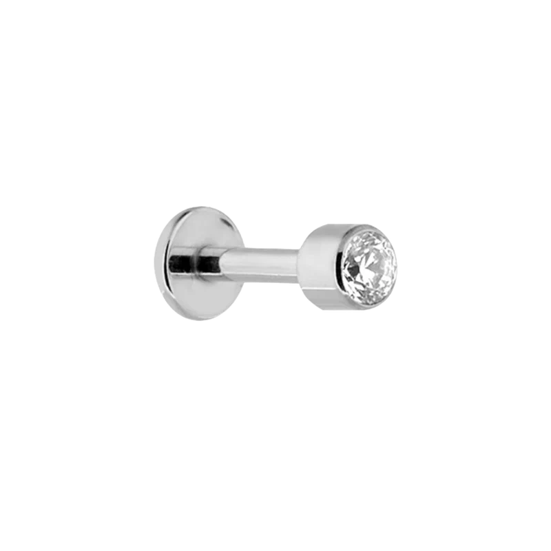 Pave Crystal Labret Piercing