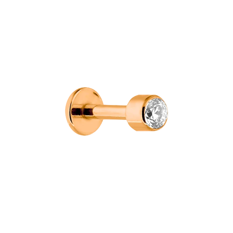 Pave Crystal Labret Piercing