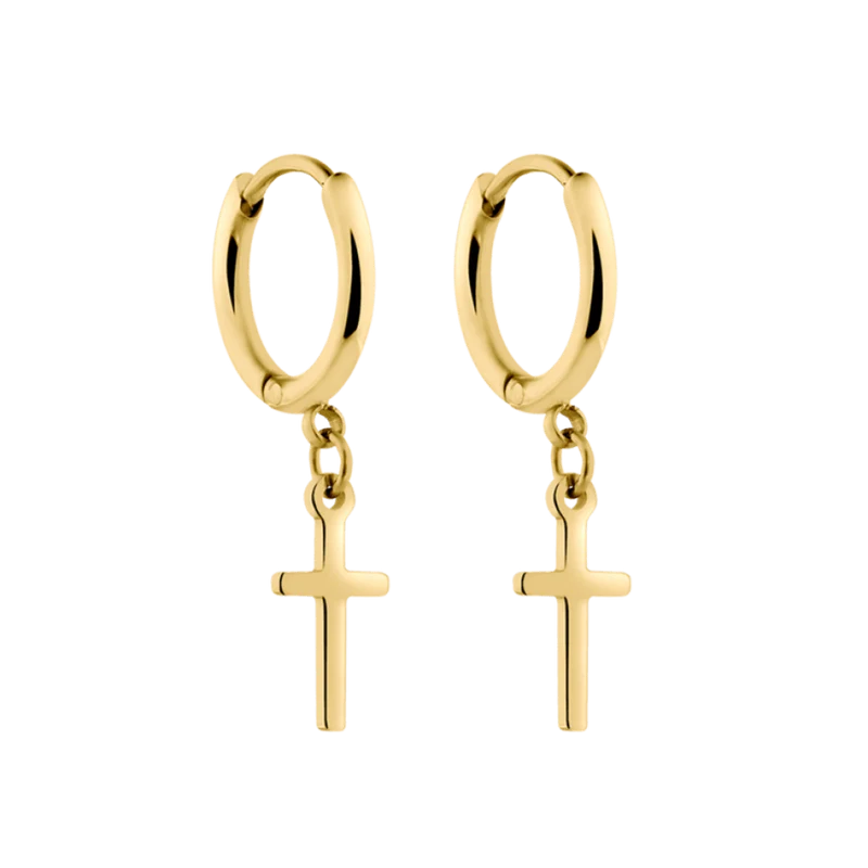 Divine Cross Hoop Ohrringe