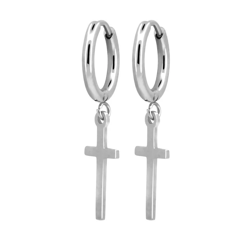 Divine Cross Hoop Ohrringe