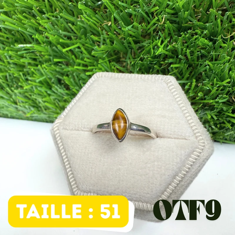 Tigerauge-Silberring #OTF9