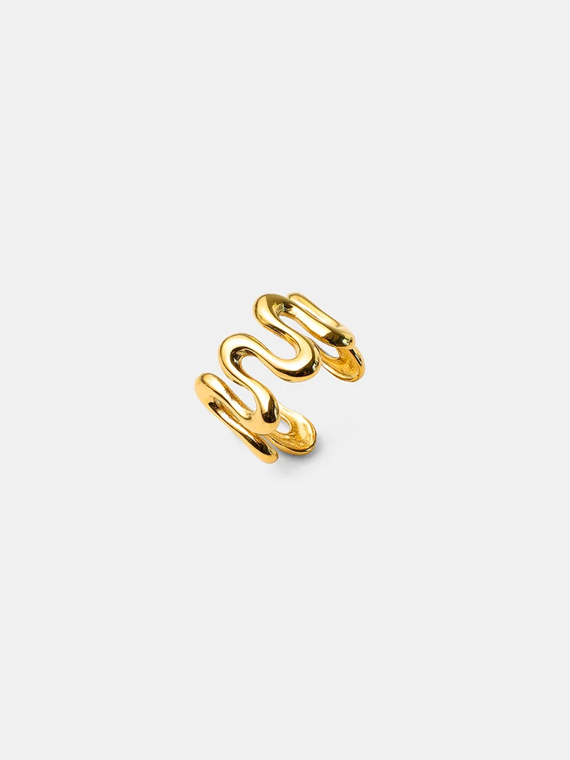 Graceful Wave Earcuff