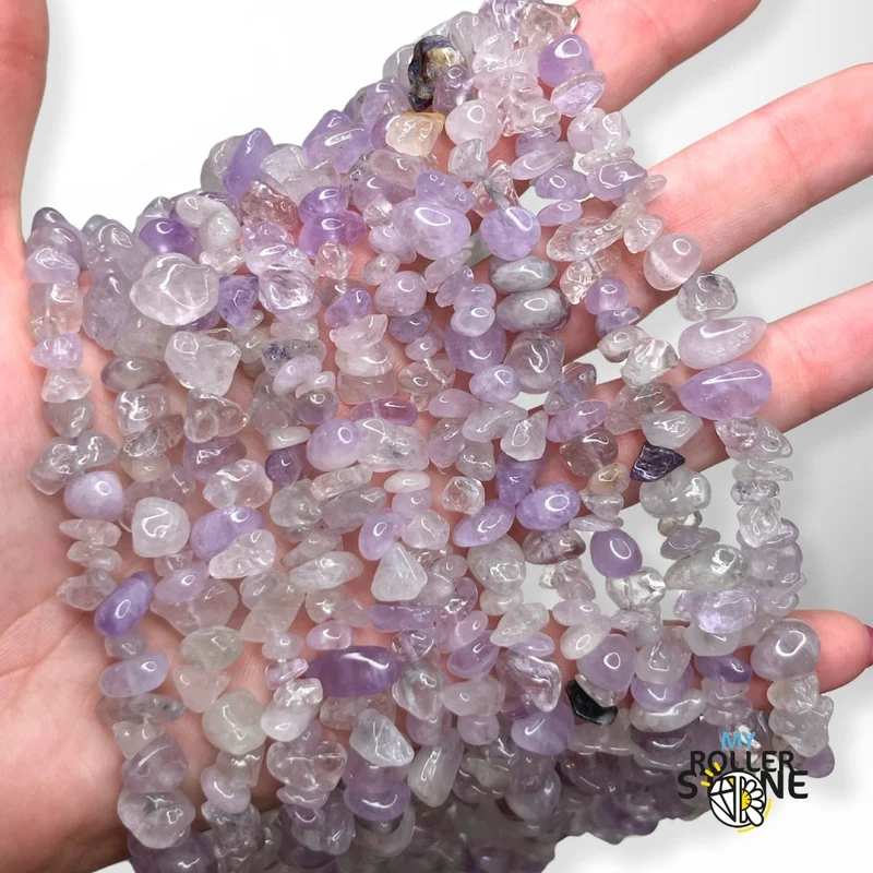 Perlenchips Amethyst Lavendel
