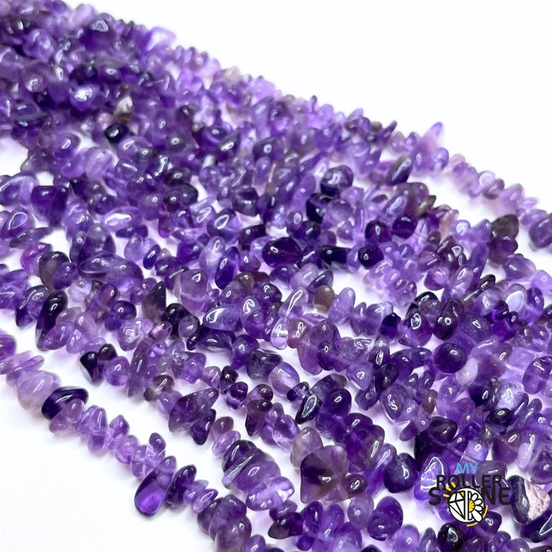 Amethyst-Splitterperle 5A 78 cm