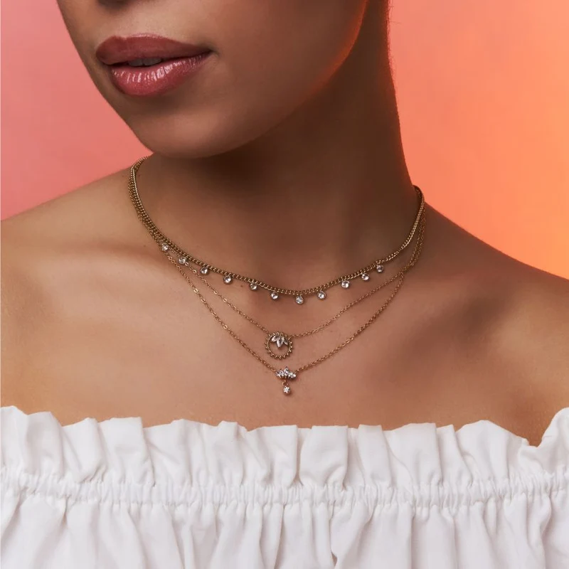 Hi-Life Everlasting Stone Kette 14K Vergoldet
