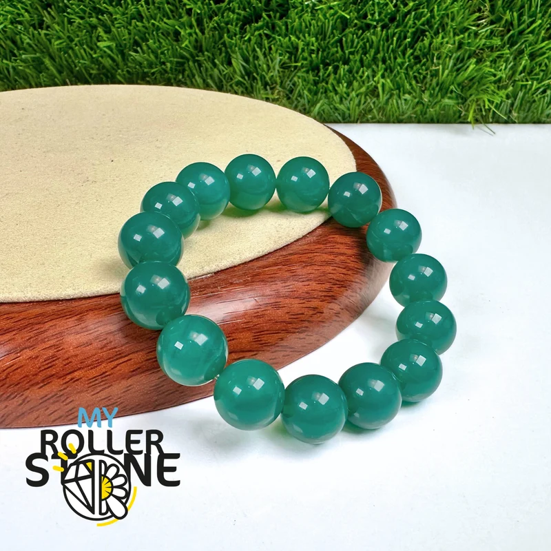 12 mm grünes Onyx-Armband
