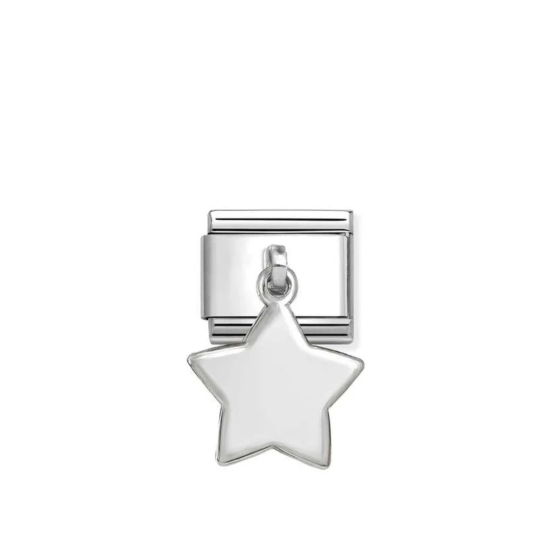 Classic Silver Star Pendant Hanging Pendants Charms