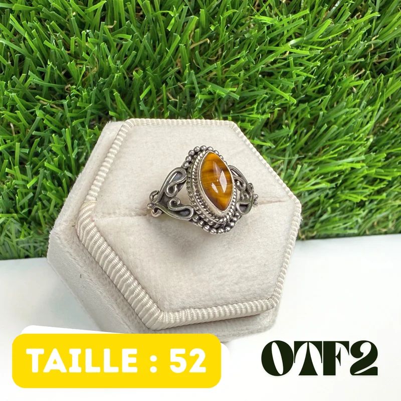 Tigerauge-Silberring #OTF2