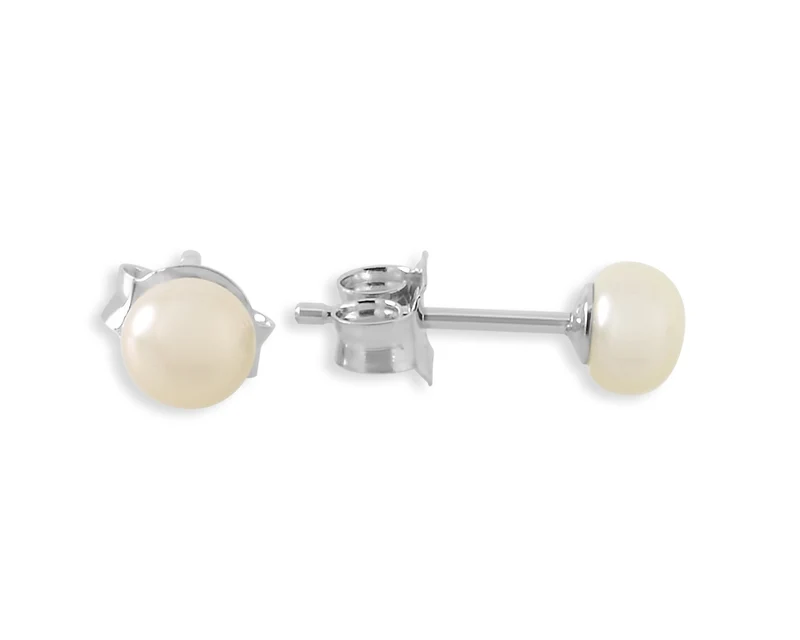 OHRSTECKER SILBER DAMEN OHRRINGE STECKER PERLE