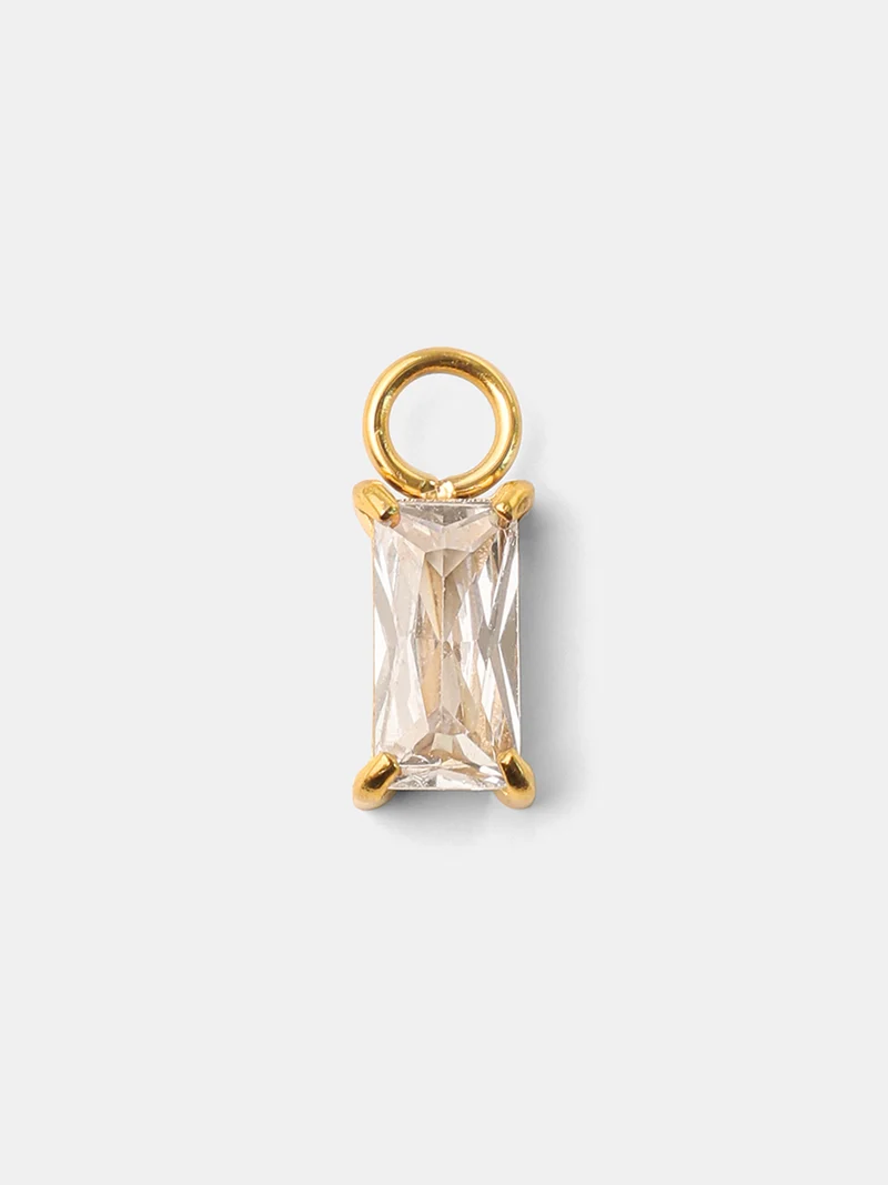 4x8mm Simplicity Shine Medium Ohrring-Charm