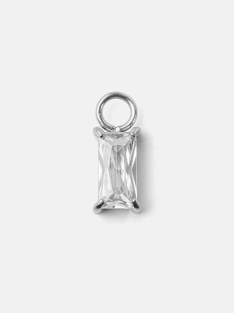 4x8mm Simplicity Shine Medium Ohrring-Charm