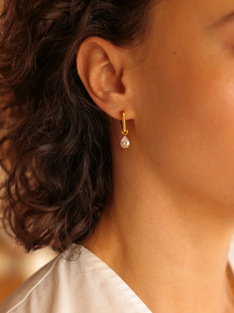 7x8,8mm Pure Drop Medium Ohrring-Charm