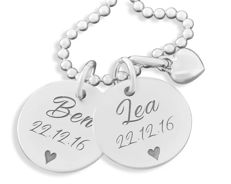 NAMENSKETTEN GESCHENK FÜR MAMA 925 SILBER MIT GRAVUR FAMILIENSCHMUCK