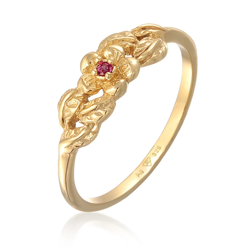 Ring Elegant | Synth. Rubin (Rot)