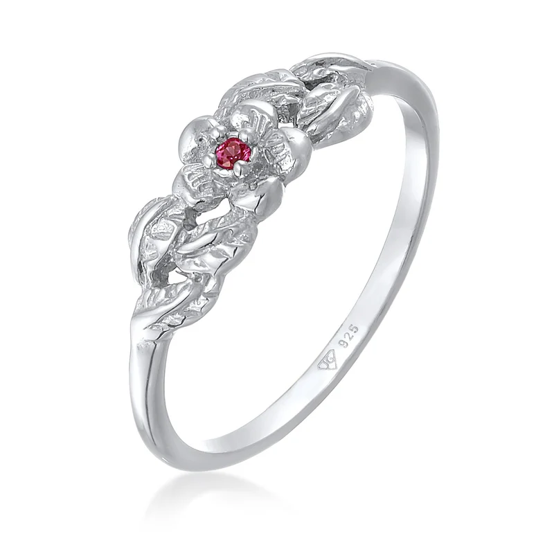 Ring Elegant | Synth. Rubin (Rot)