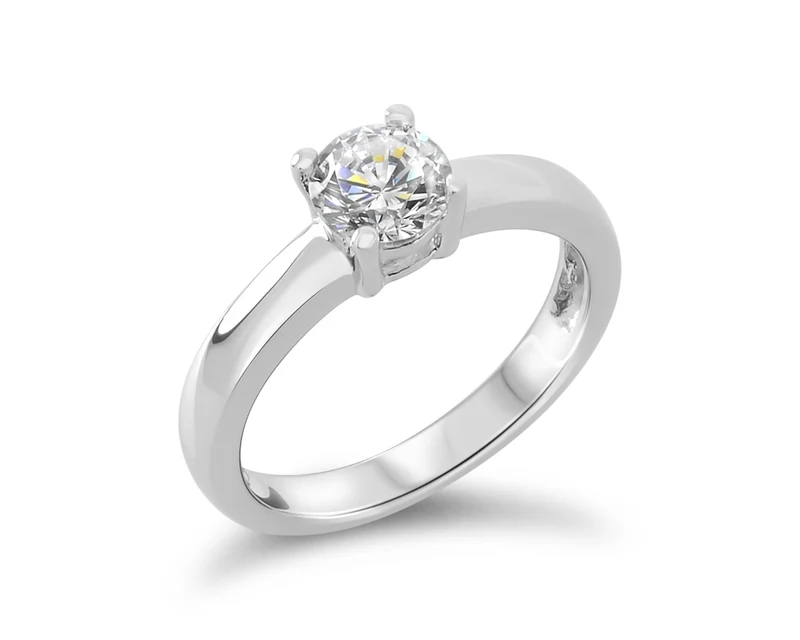 VERLOBUNGSRING 925 SILBER ZIRKONIA ANTRAG RING DAMEN KRISTALLRING FINGERRING VERLOBUNG